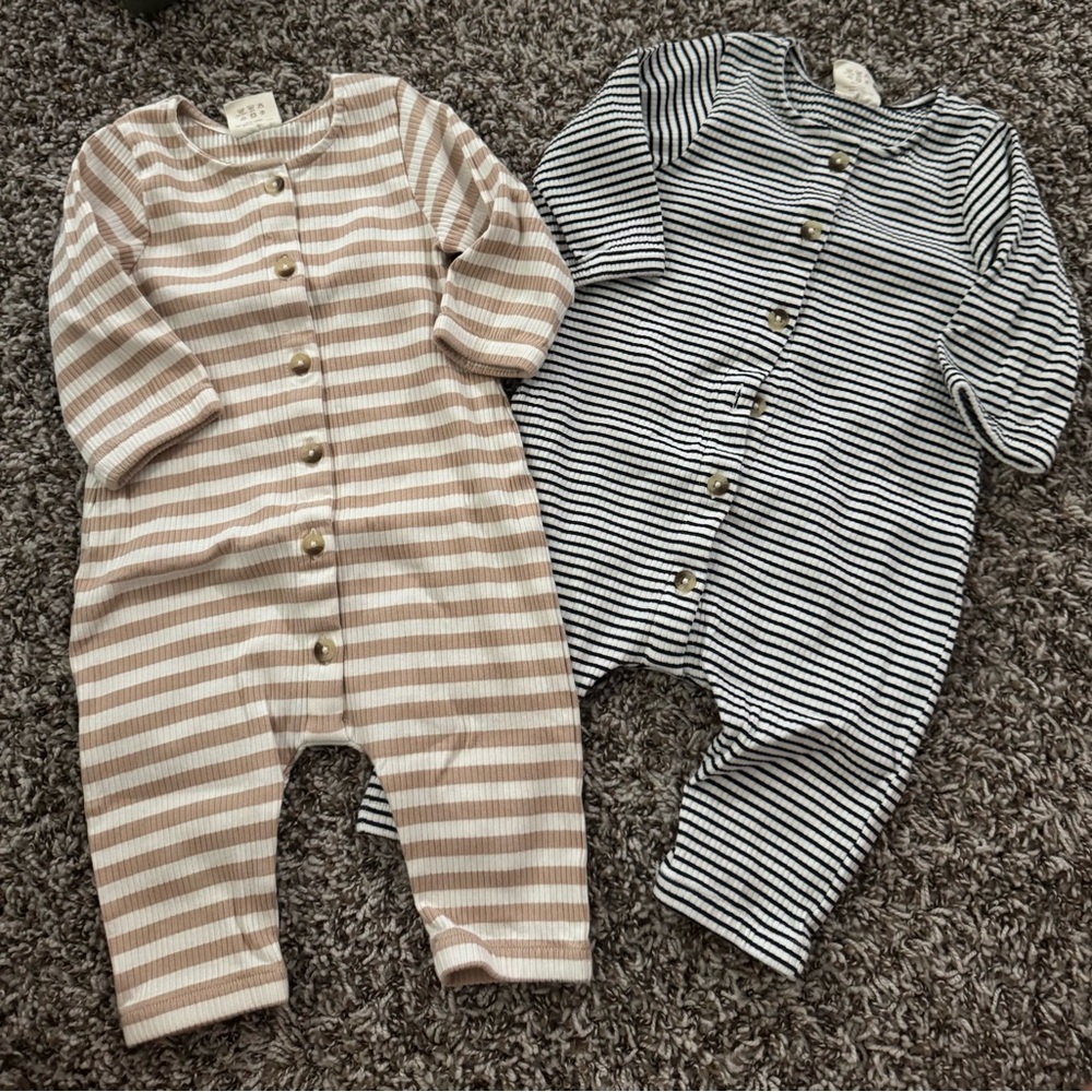 Spearmint Baby waffle one pieces